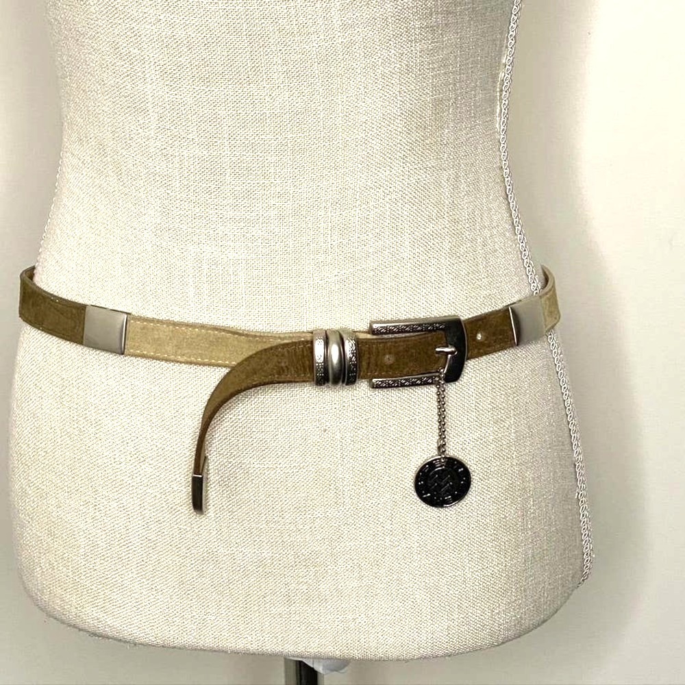 Streets Ahead‎ suede and silver toned belt